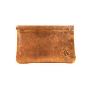 Girl Set Free Genuine Stitched Leather pouch, never used